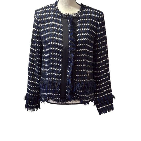 NWOT Halogen raw edge tweed jacket - Picture 1 of 10
